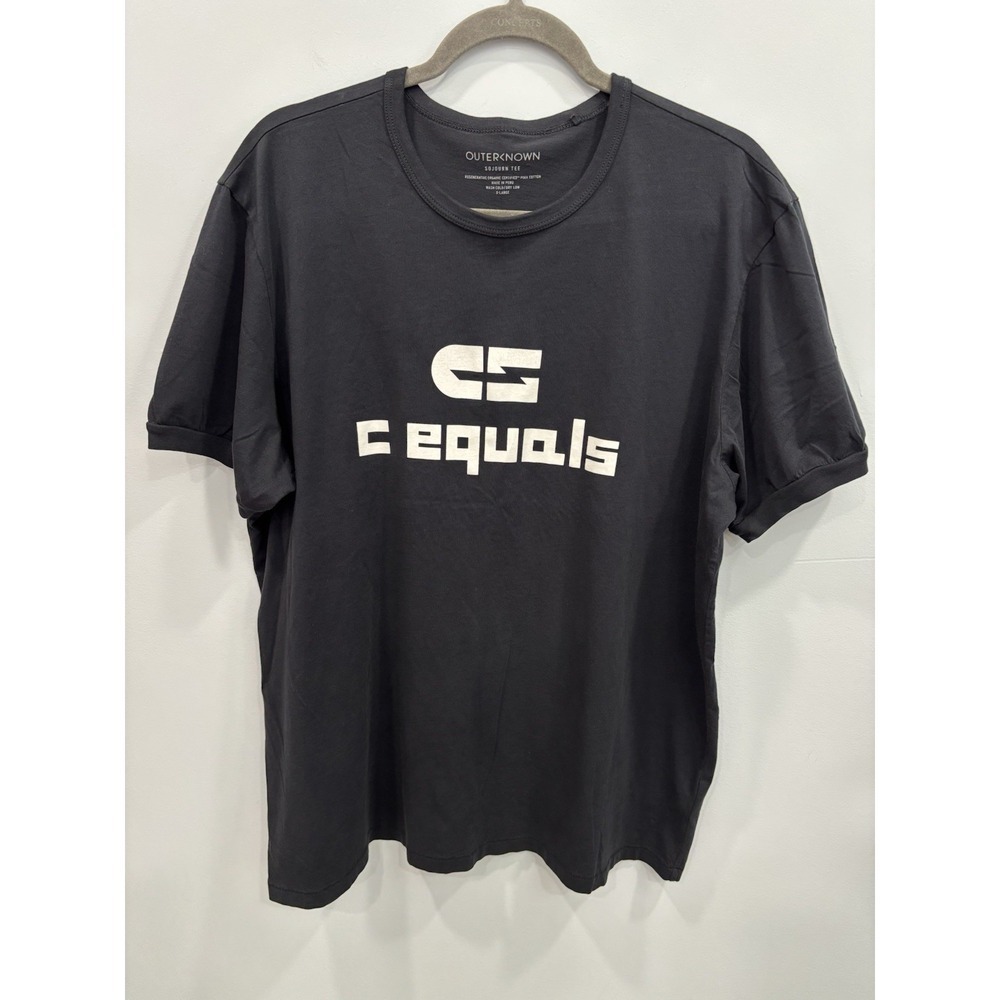 Outerknown Sojourn Tee XL Black Pima Cotton Graphic Logo T-Shirt Streetwear